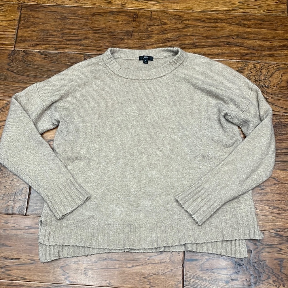 J.Crew rugged Merino wool crew neck cozy soft sweater